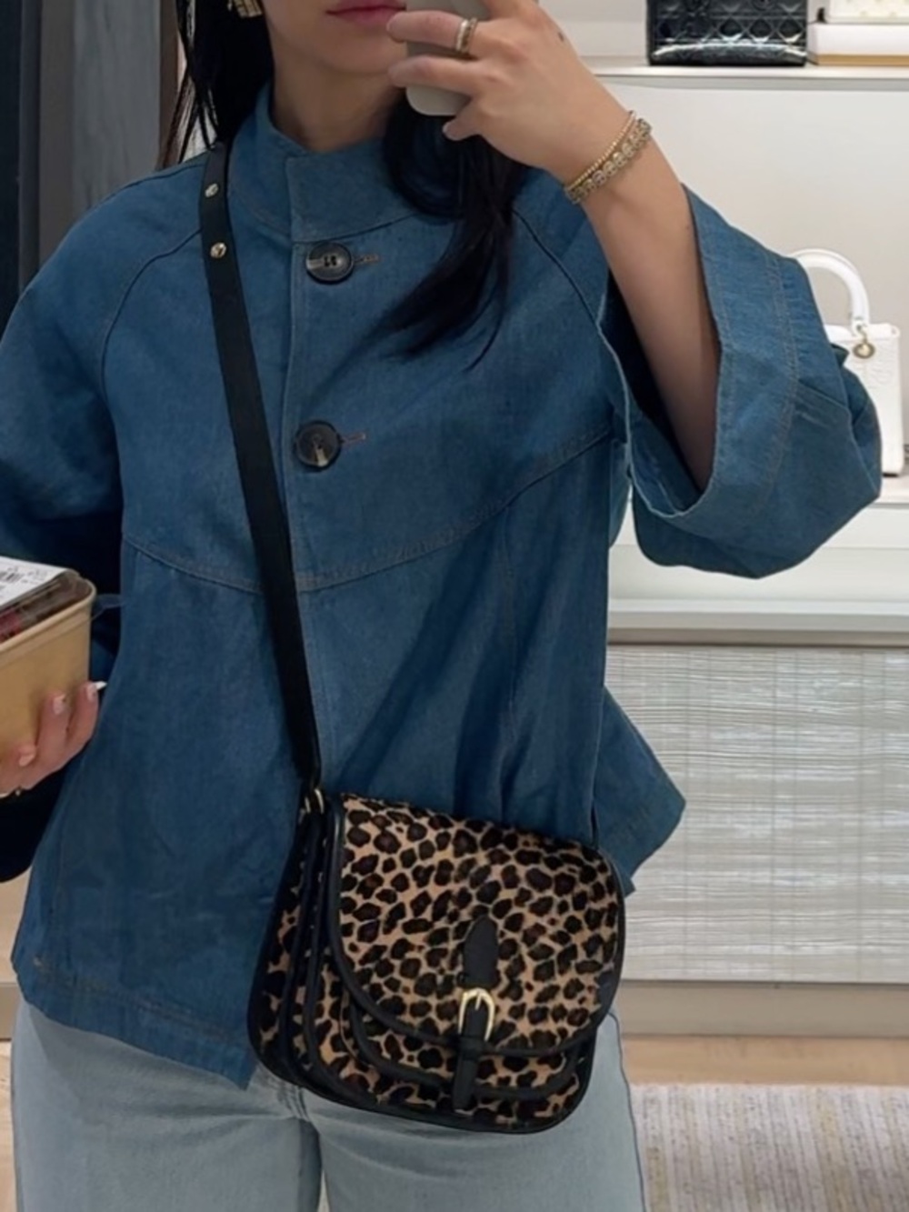 Denim Top with buttons